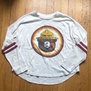 Retro Smokey the Bear Top XS